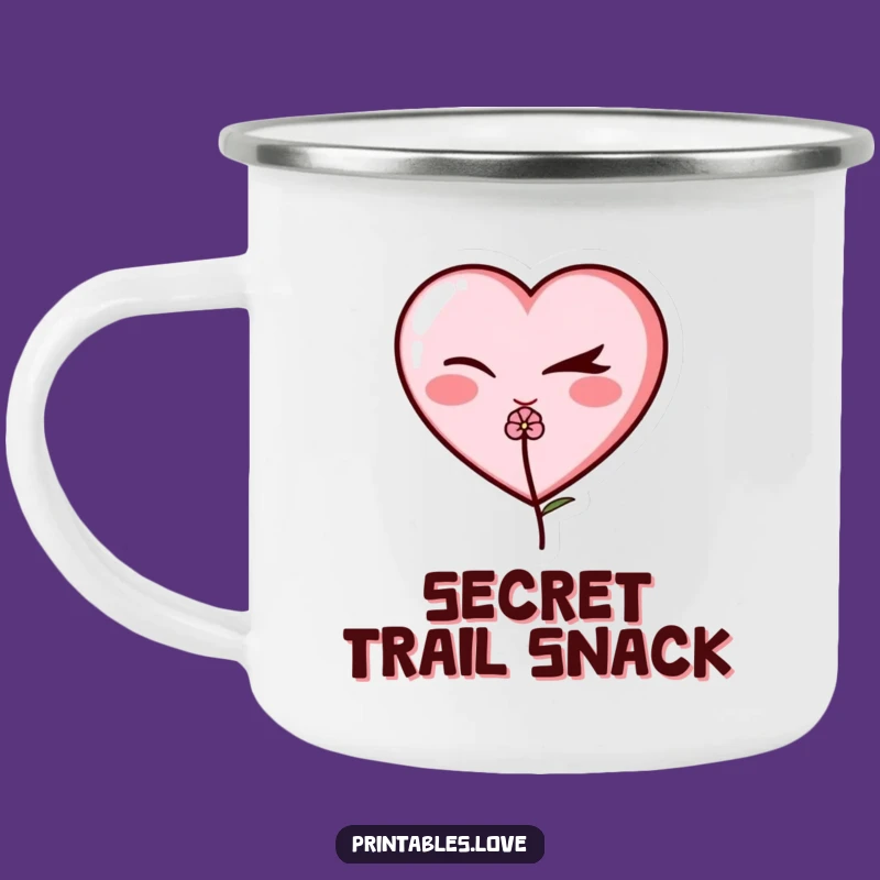Funny Winking Heart Camping Mug: Sip with Mischief Under the Stars