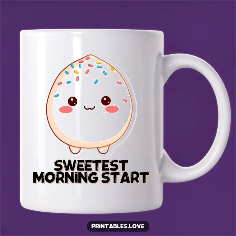 Funny Cheerful Mochi Mug: Sprinkle Joy, Perfect Sweet Treat Gift