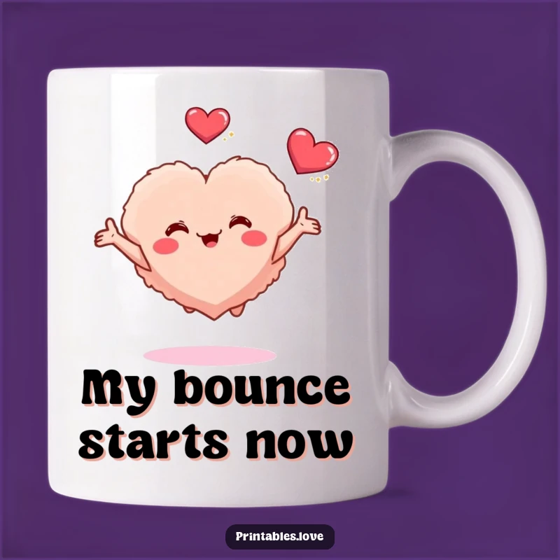 Funny Fluffy Heart Hug Mug - Adorable Joyful Love Gift for Best Friends