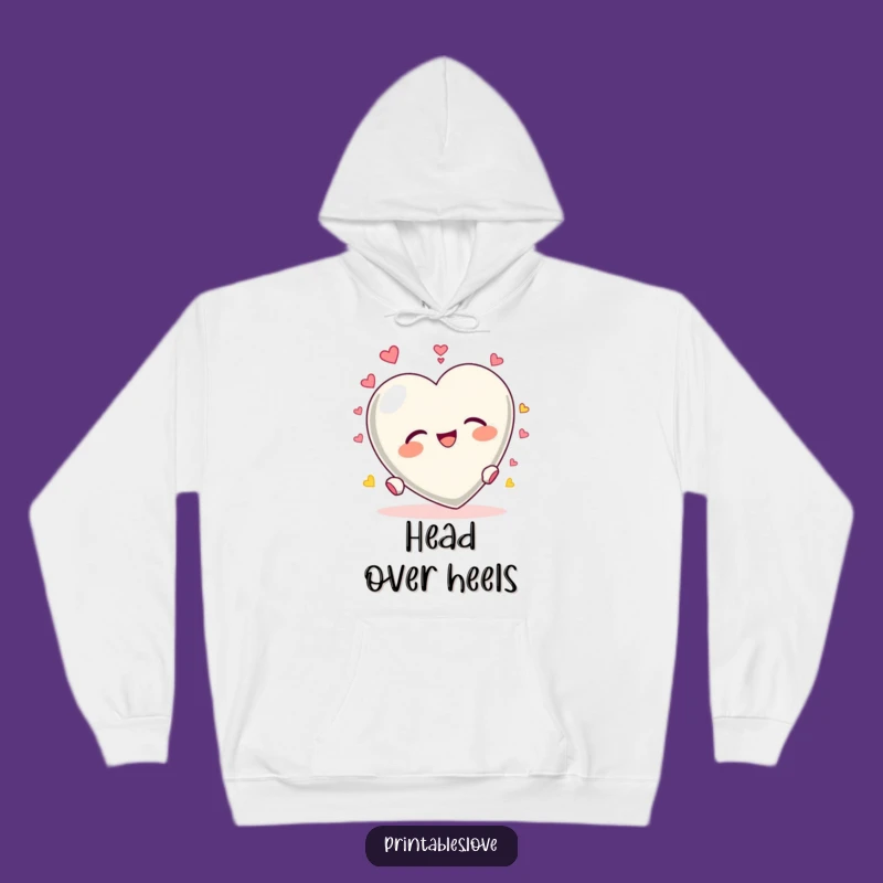 Funny Heart Tumbling Hoodie: Cozy & Delightful Abandon Apparel