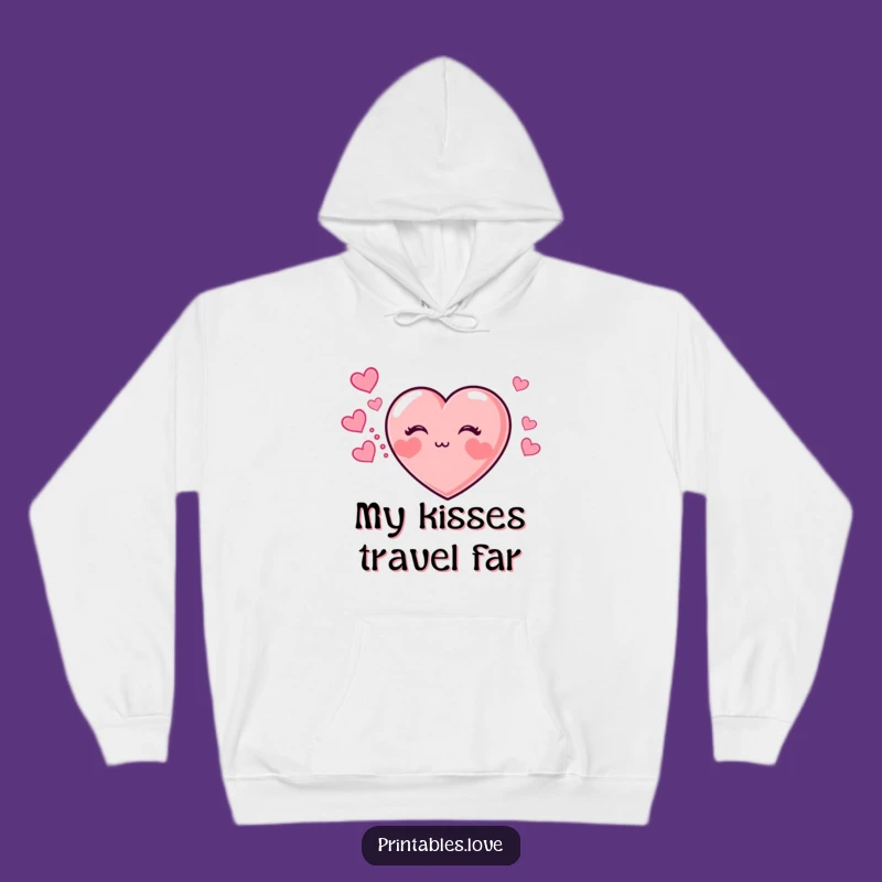 Funny Kissing Heart Hoodie: Cozy Up with Affection, Awesome Gift Idea!