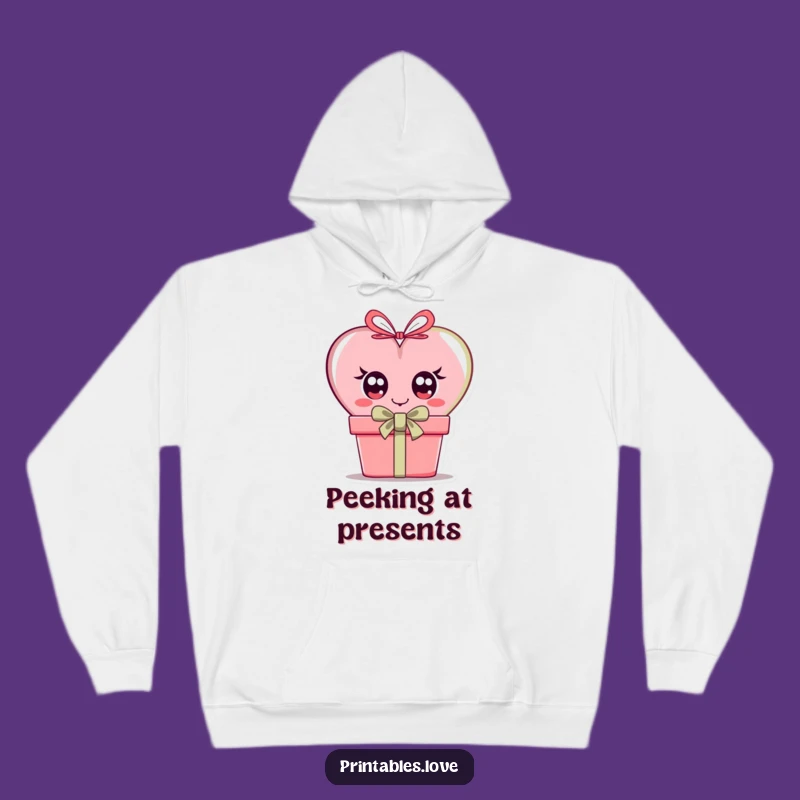 Funny Curious Heart Hoodie: Stay Cozy with Mystery, Awesome Gift Idea!