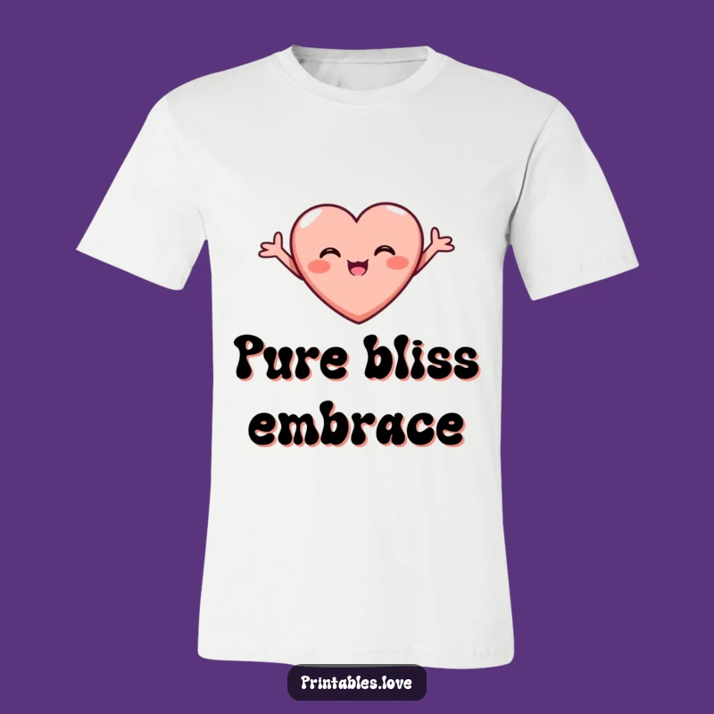 Funny Joyful Heart T-Shirt - Beaming Love Apparel Gift